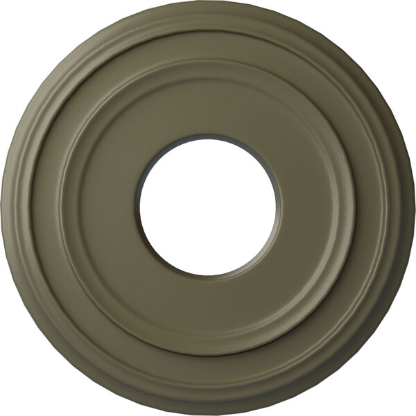 Ekena Millwork Classic Ceiling Medallion (Fits Canopies up to 7 1/4"), 12 3/8"OD x 4"ID x 1 1/8"P, Spartan Stone CM12CLSSF - main